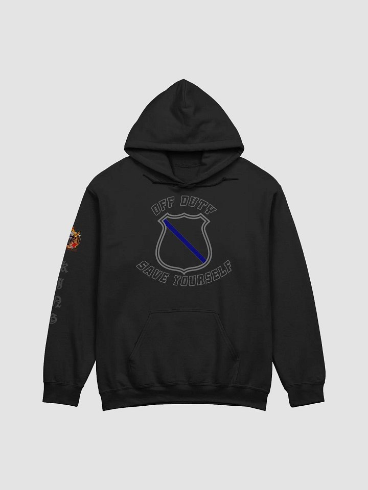 "Off Duty, Save Yourself" Police Hoodie product image (2)
