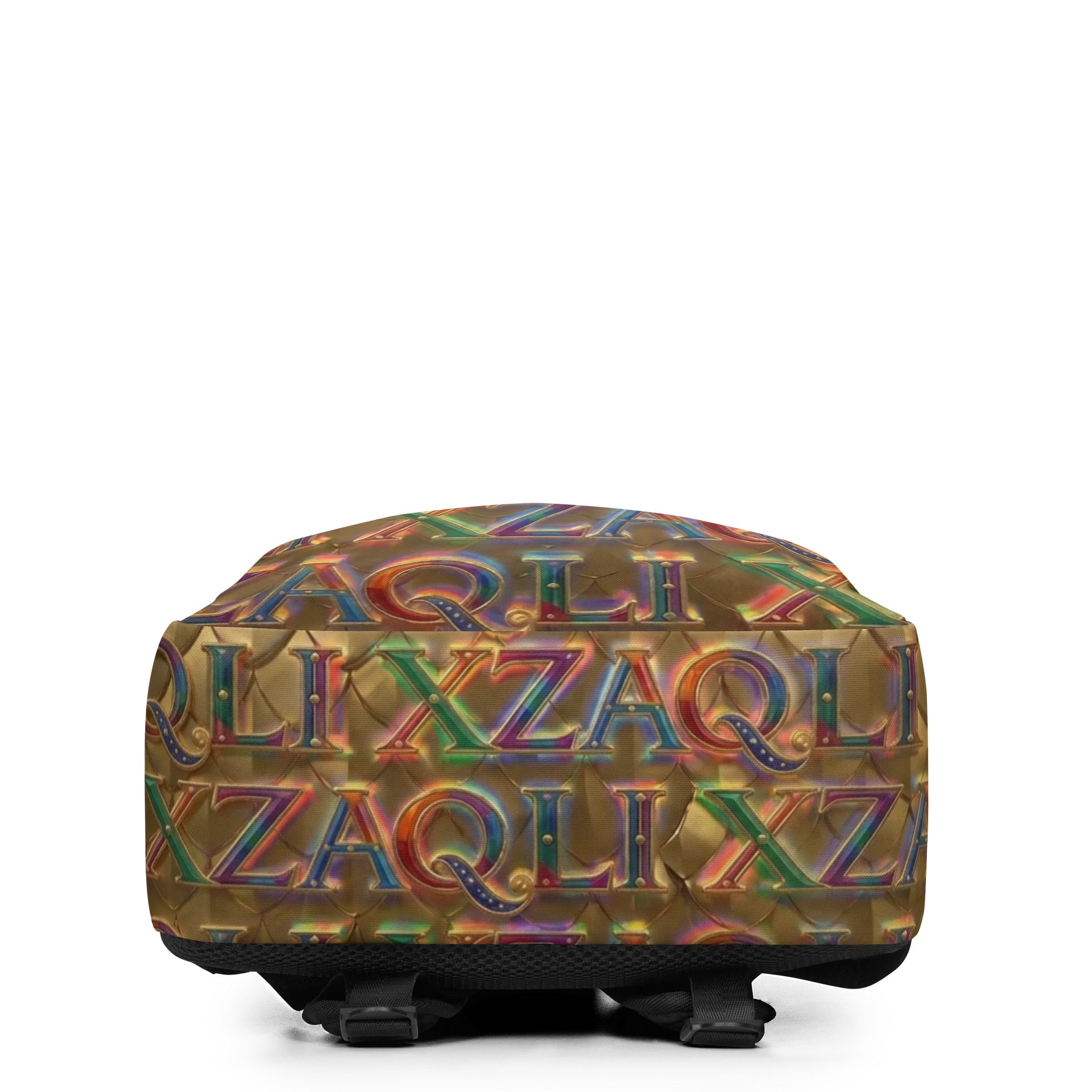 XZAQLI Liquid Gold Monogram Premium Commuter Backpack product image (4)