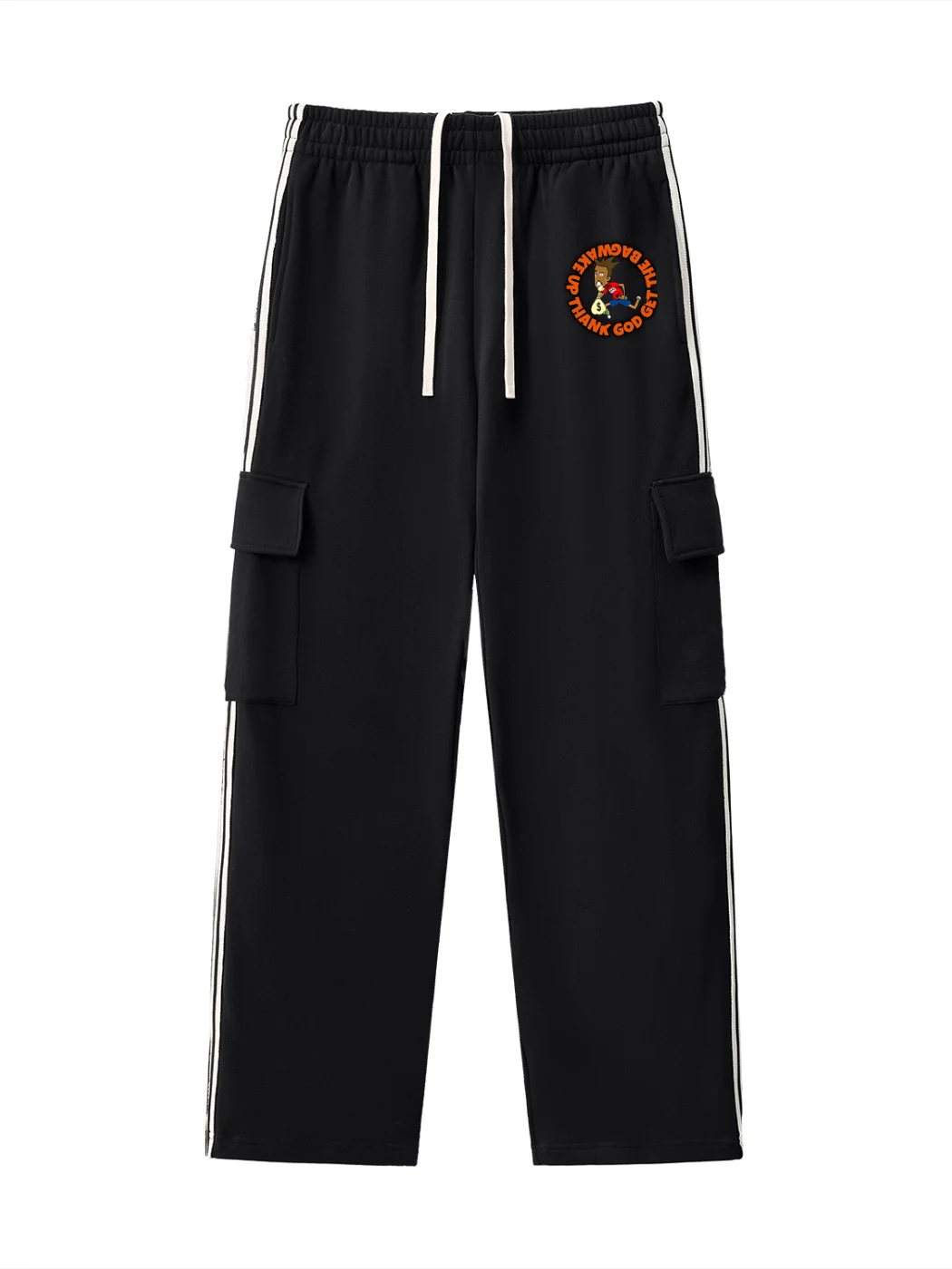 GET THE BAG Side Stripe Straight-Leg Pants product image (1)