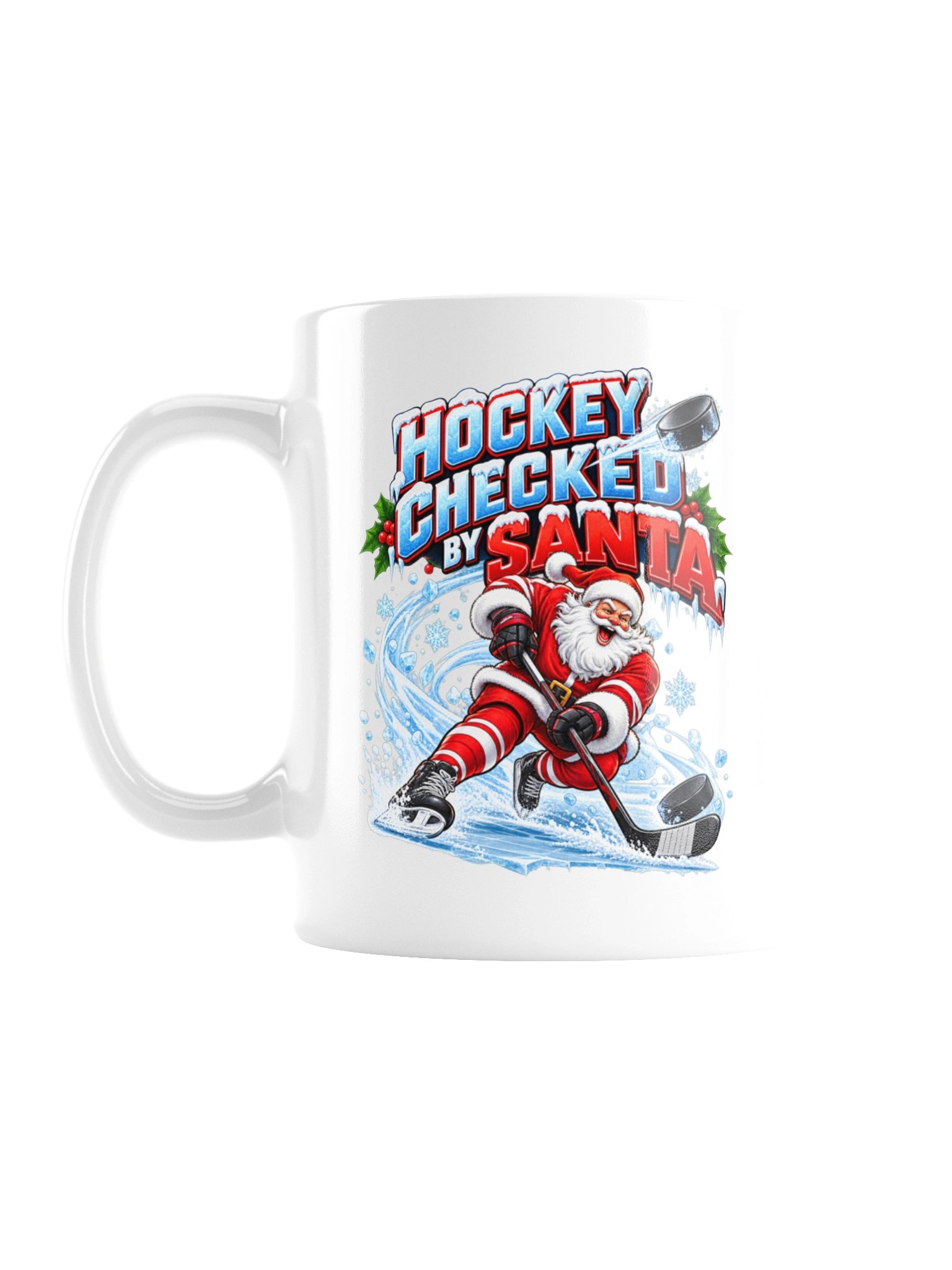 HOCKEY CHECKED BY SANTA - MUG product image (2)