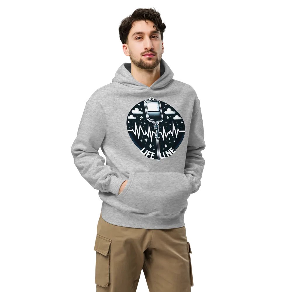Lifeline EKG Oversized Hoodie product image (27)