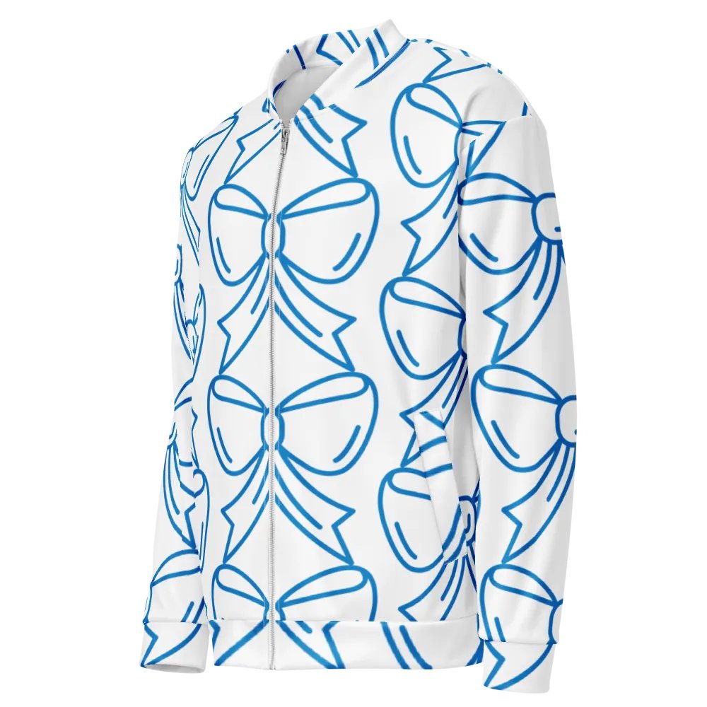 Blue Bow Extravaganza Bomber Jacket product image (7)