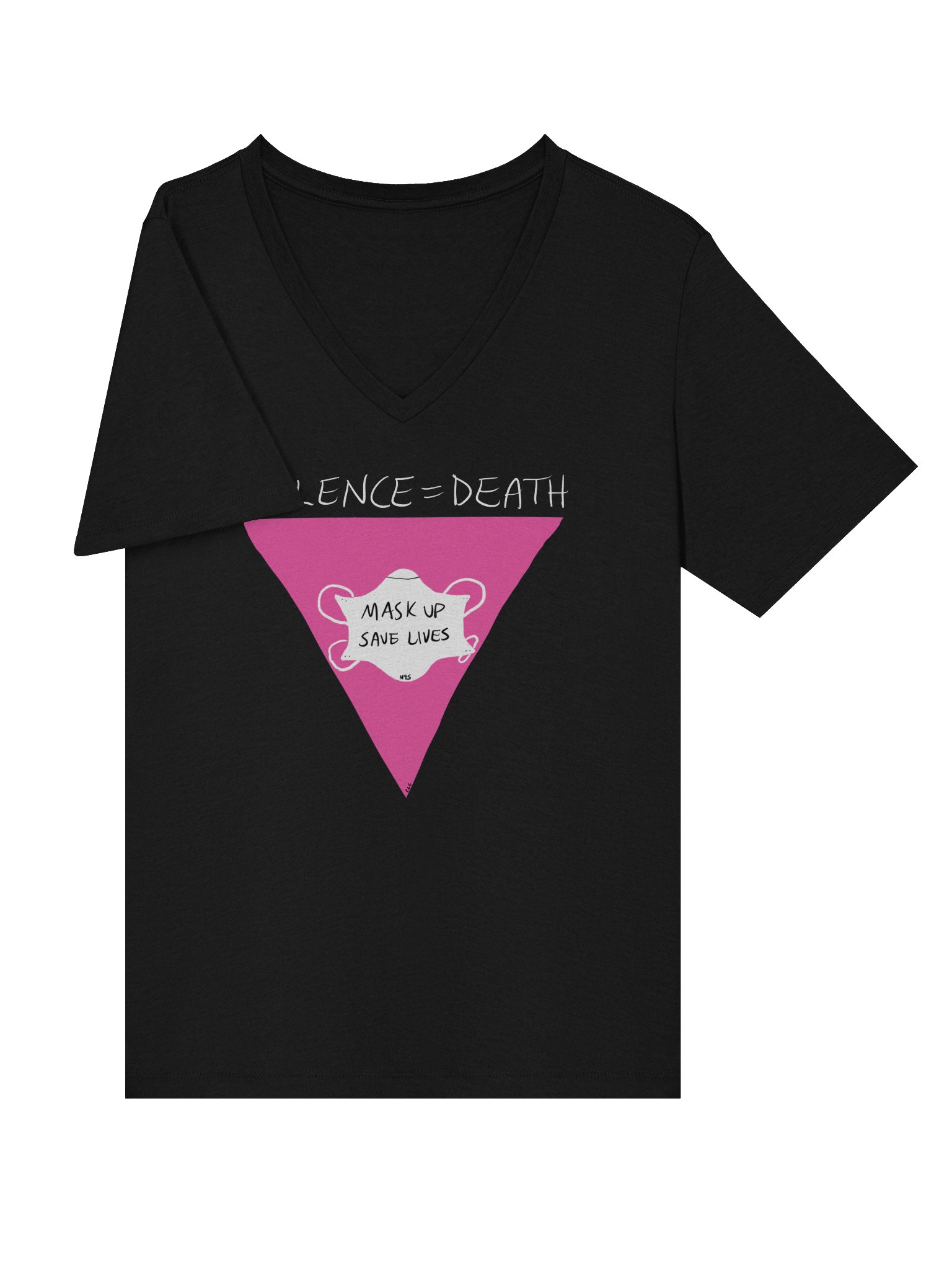 Silence=Death v-neck tee product image (17)