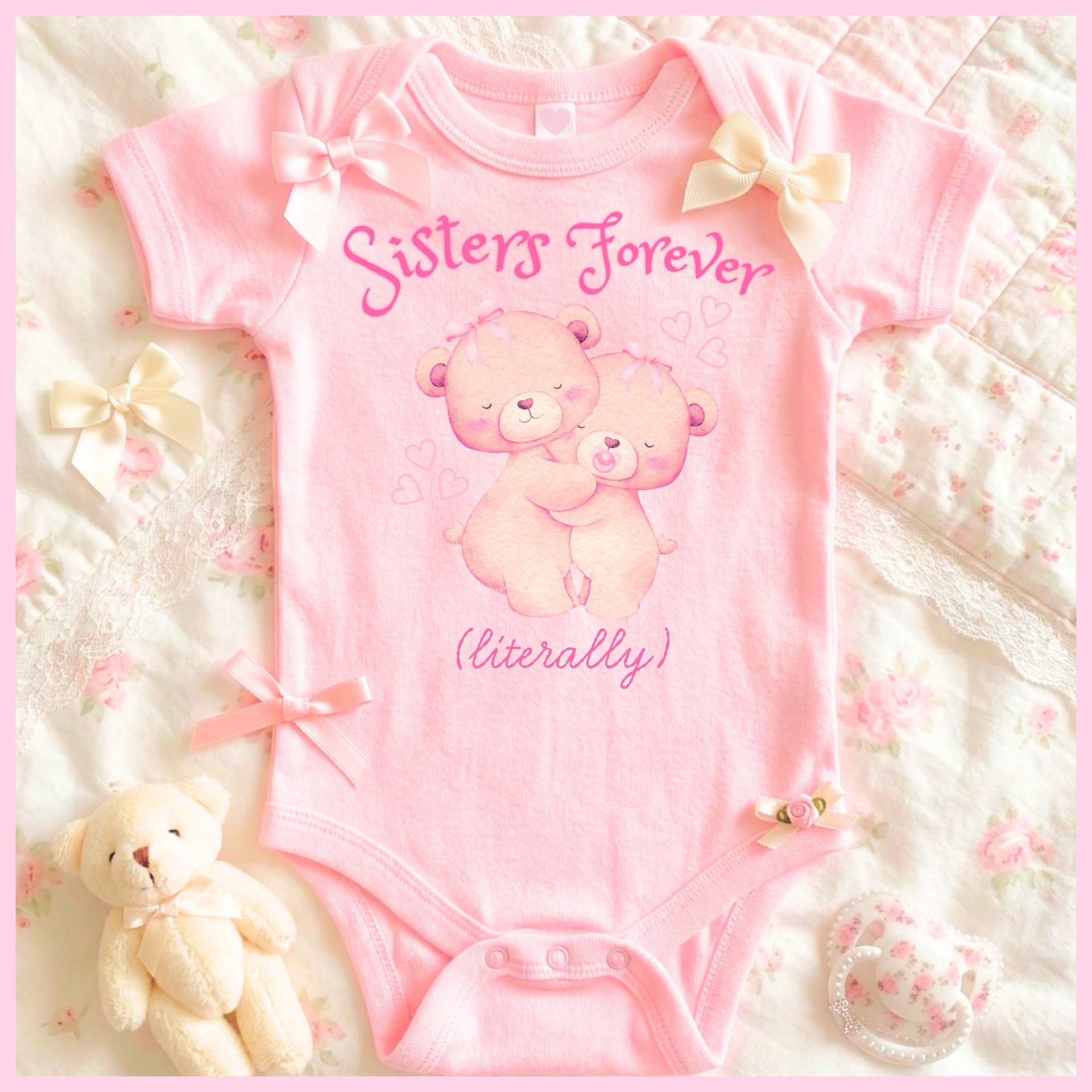 Sisters Forever🩷Super Soft🪽Onesie🩷 product image (1)