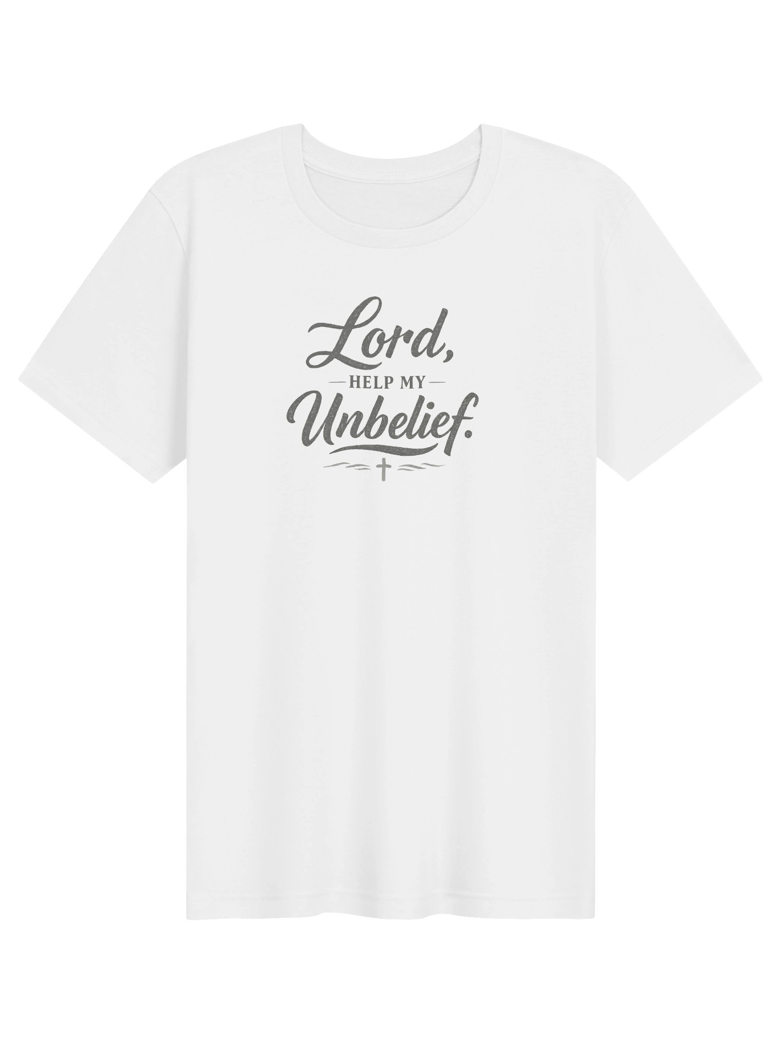 Lord Help My Unbelief Shirt, Christian Graphic Tee, Bella Canvas Supersoft Faith Shirt, Mark 9:24 Minimalist Christian T-Shirt product image (2)