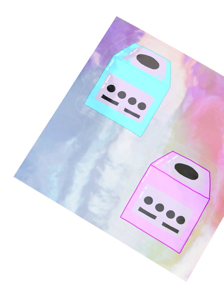 Pastel Retro Cube Stickers product image (4)