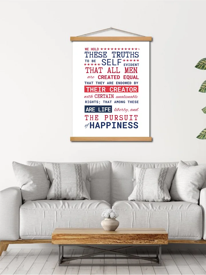 Declaration of Independence Quote — Patriotic Wall Poster product image (2)