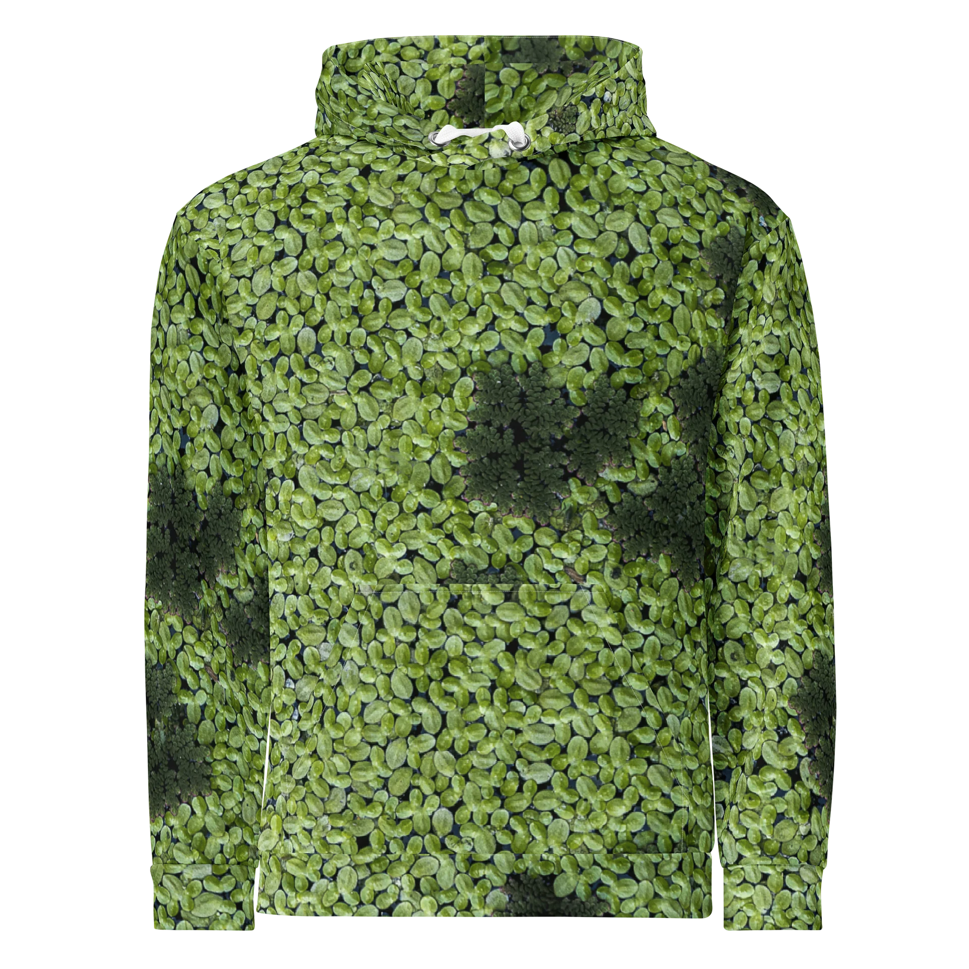 Verdant Life Dark All-Over Print Unisex Cotton Streetwear Hoodie product image (1)