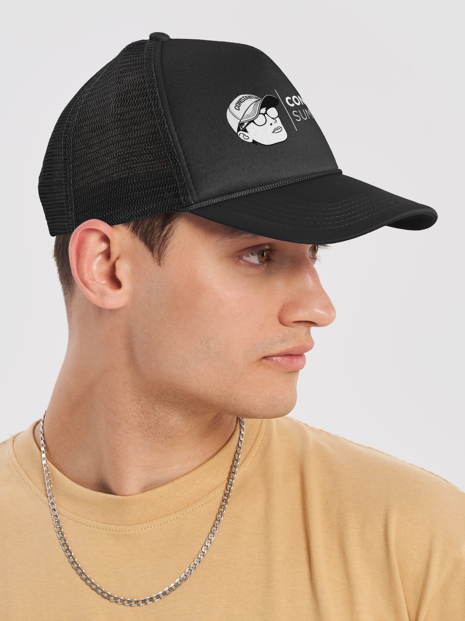 CONSTANTINESUMMER.COM: ICONIC LOGO HAT by Valucap (black) product image (6)