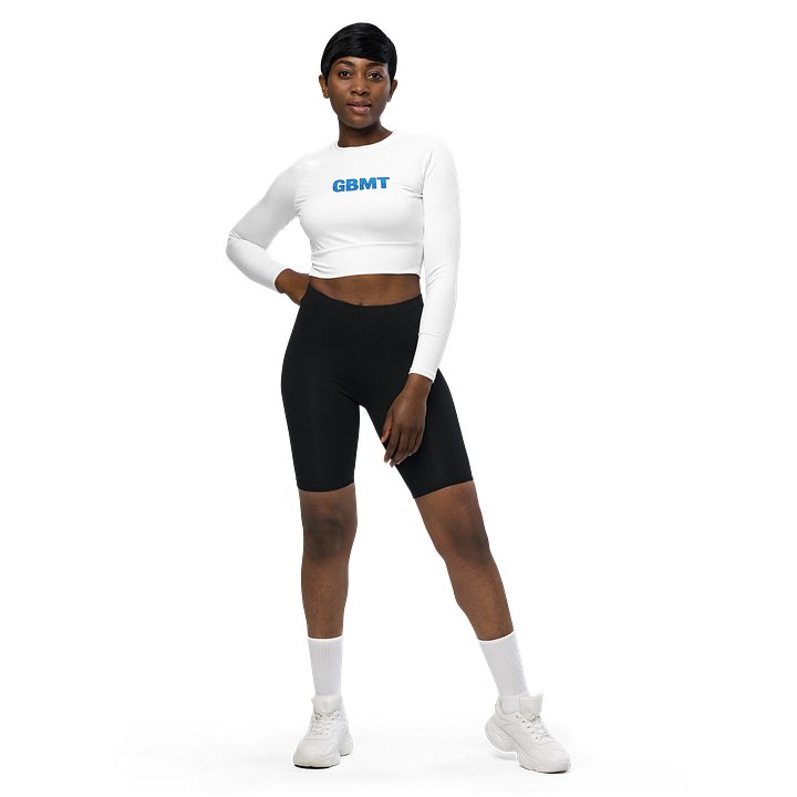 GBMT Women’s Cropped Long Sleeve | God Brought Me Through Fitted Top product image (1)