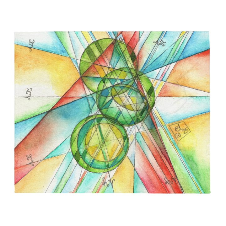 Circles to Circles #4 - Stereographic Projection Mathematical Art Blanket product image (1)