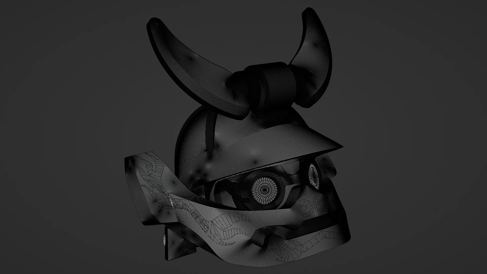 Ninjago Samurai X Helmet - 3D printable model files product image (11)