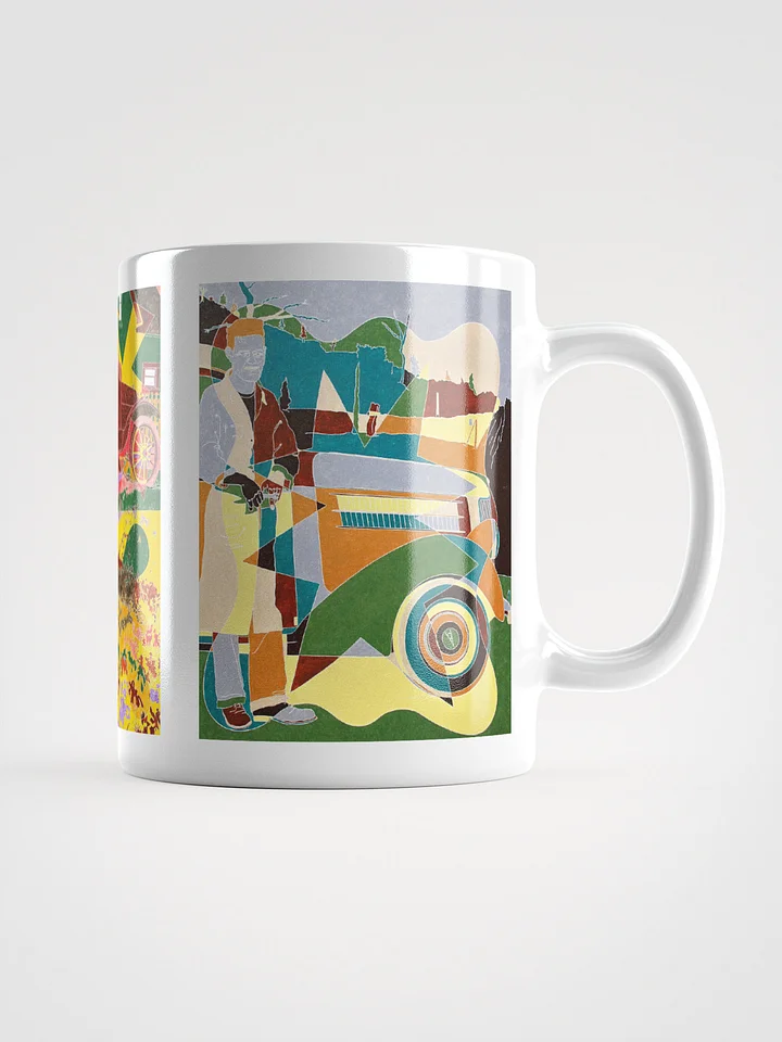Three Masterwork Cars on White Glossy Mug product image (2)