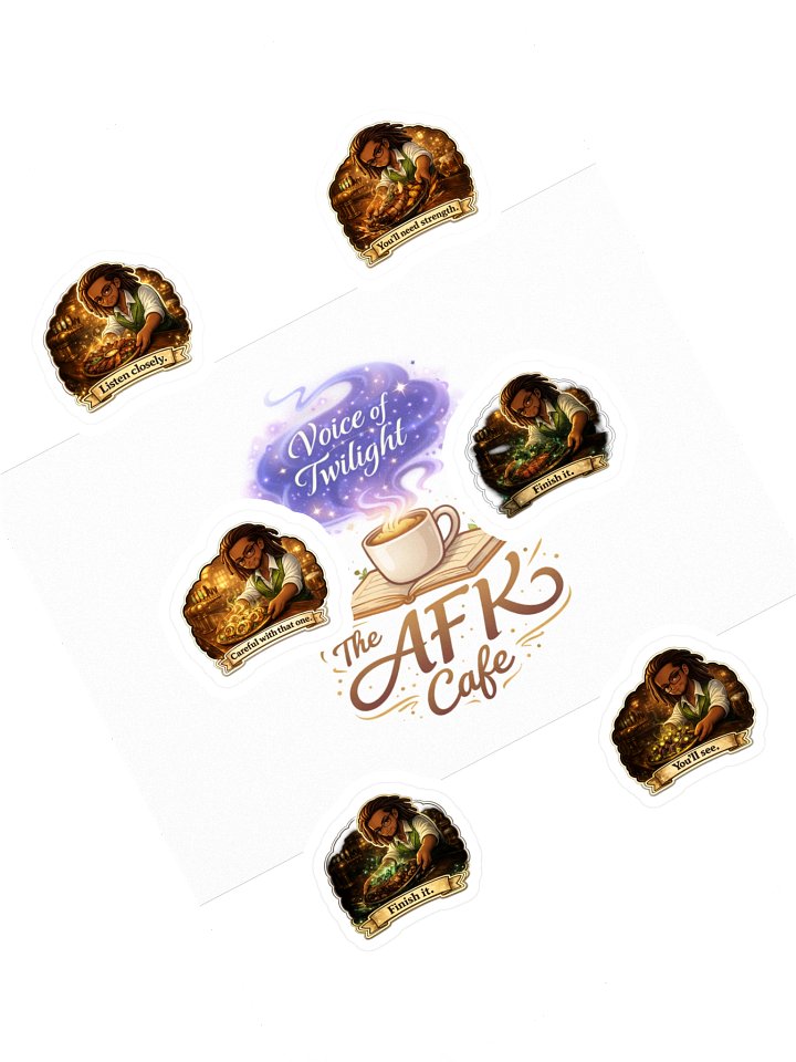 AFK Cafe | Dom’s Buff Menu Sticker Sheet 🍸🍰 product image (1)