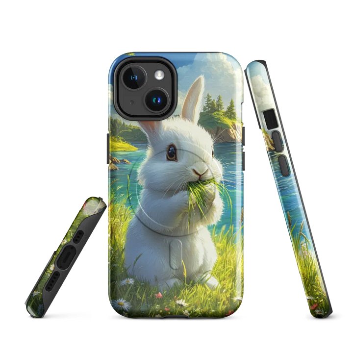 MagSafe® Tough Case for iPhone – Happy meadow bunny product image (1)