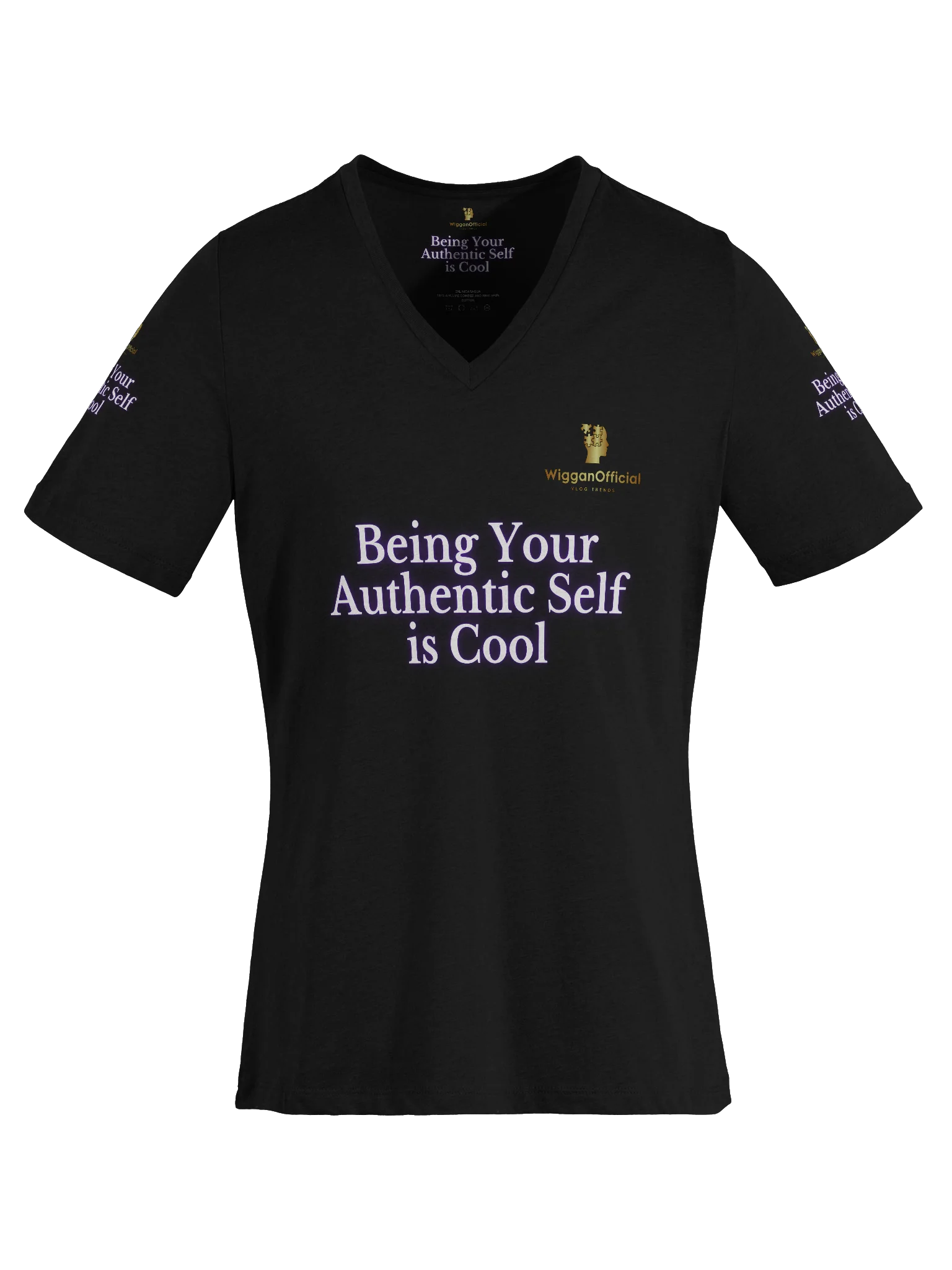 WigganOfficial "Being Your Authentic Self Is Cool" Women's Relaxed V-Neck T-Shirt. product image (6)
