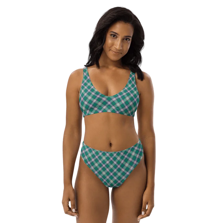 Emerald Green and Purple Plaid Bikini product image (1)