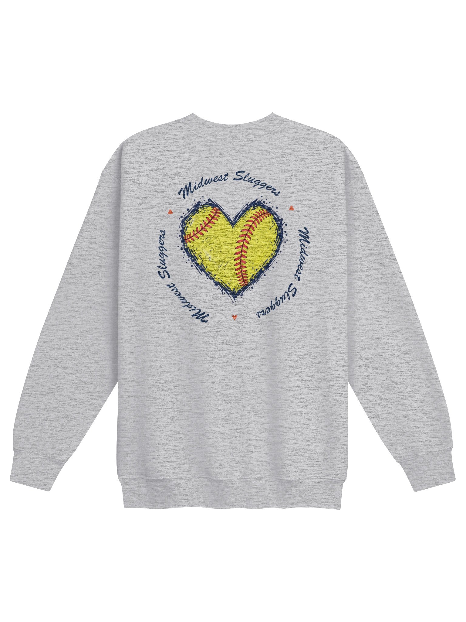 Sluggers Heart Youth Crewneck Sweatshirt product image (1)
