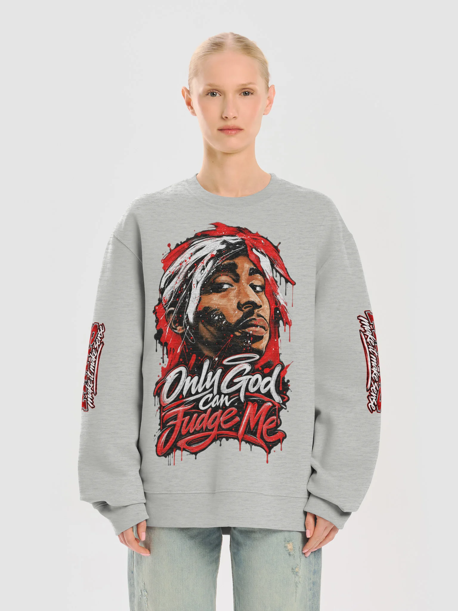 Only God Can Judge Me Oversized Sweatshirt product image (18)