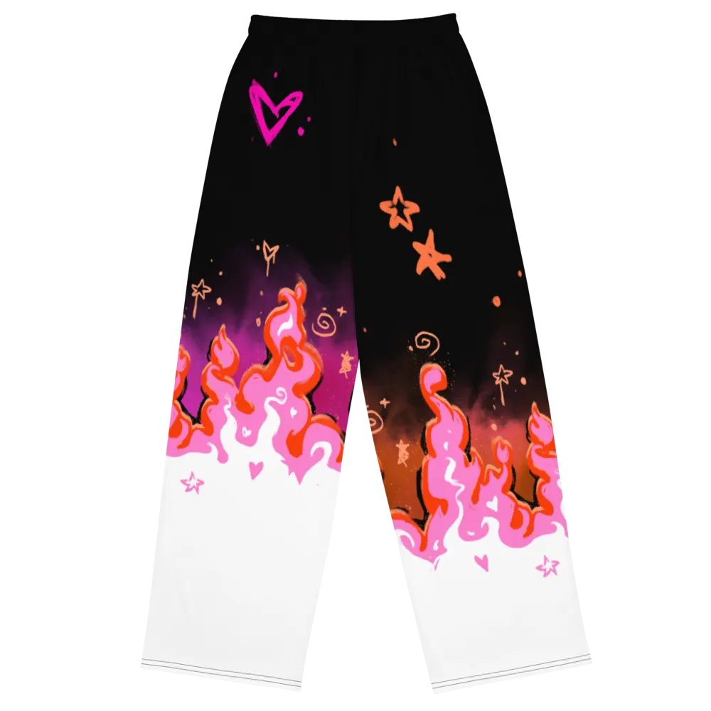 RISE Collection: Subtle Lesbian Pride Phoenix Wide Leg Pants product image (4)