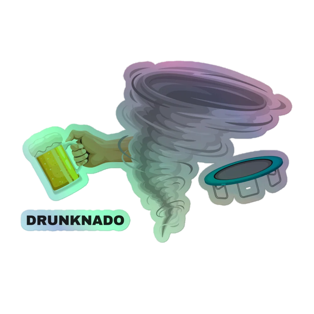 Drunknado Holographic Sticker product image (1)