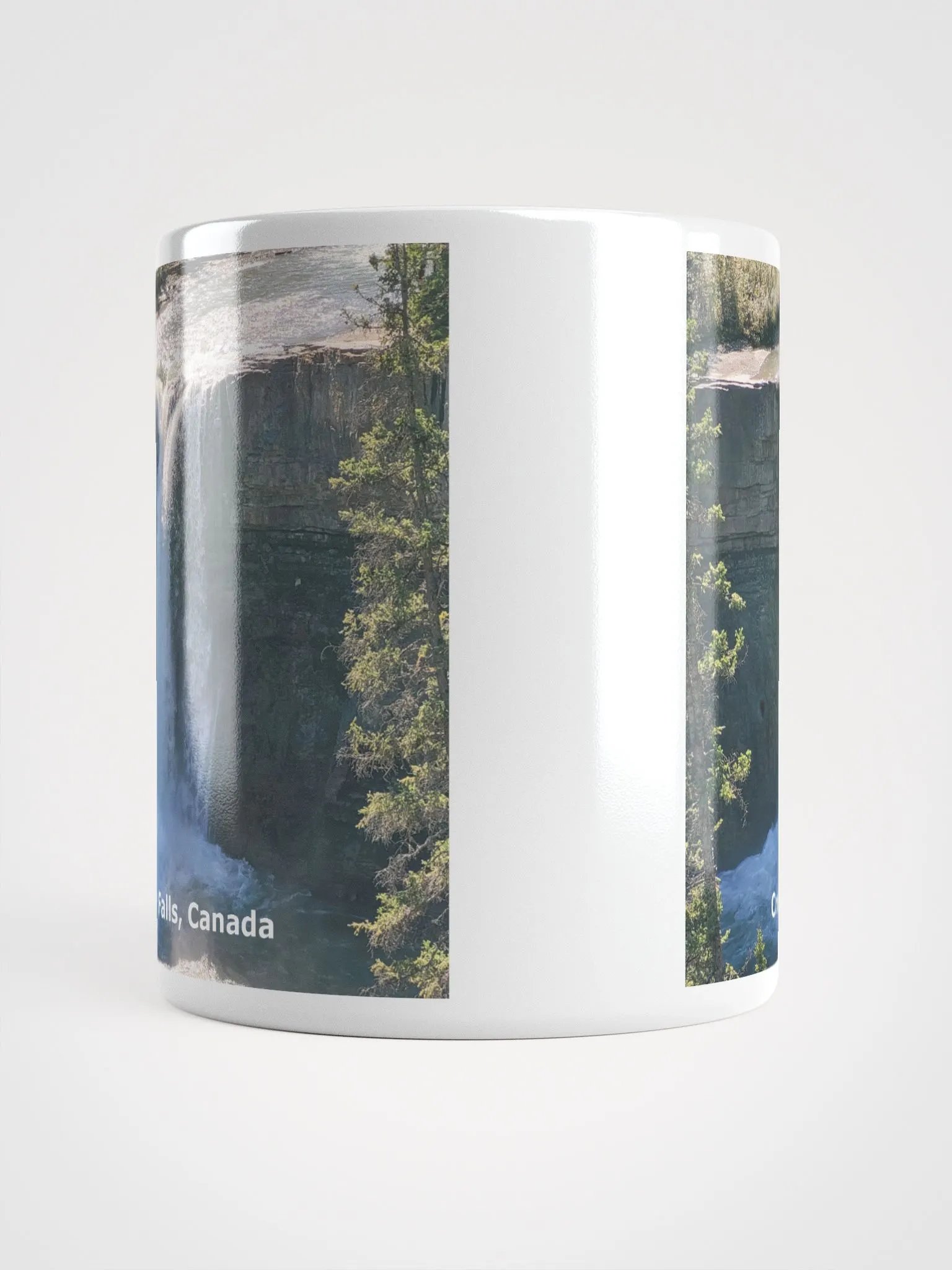 White Glossy Mug - Crescent Falls product image (5)