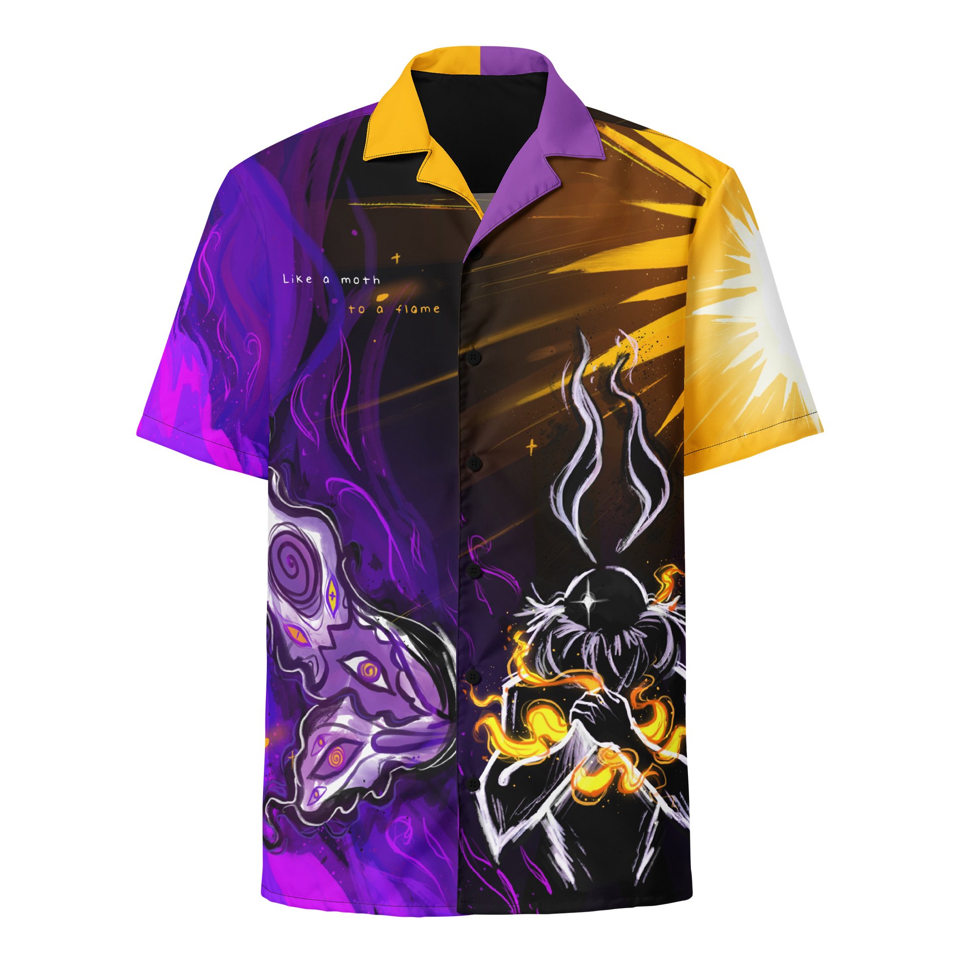 Nonbinary Subtle Pride Mothman Button Up Shirt product image (4)