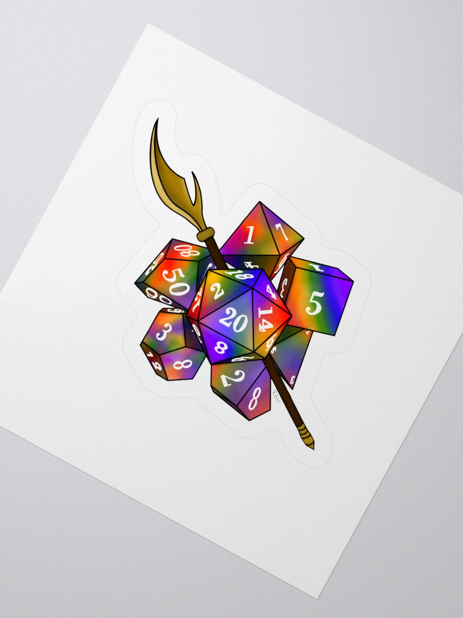 Rainbow Pride Dice Design product image (4)