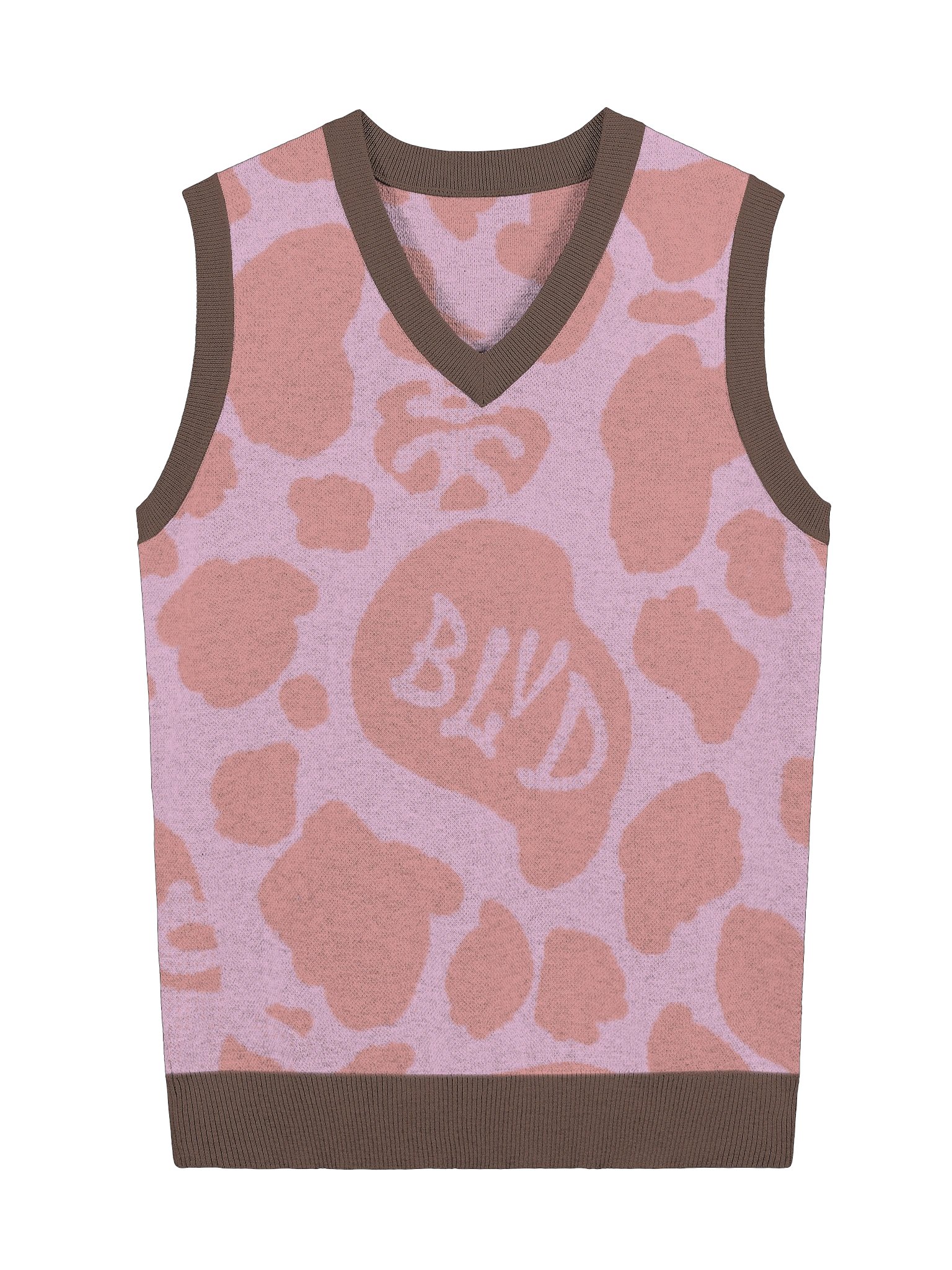 BLVD Sweater Vest Pink Diamonds product image (1)