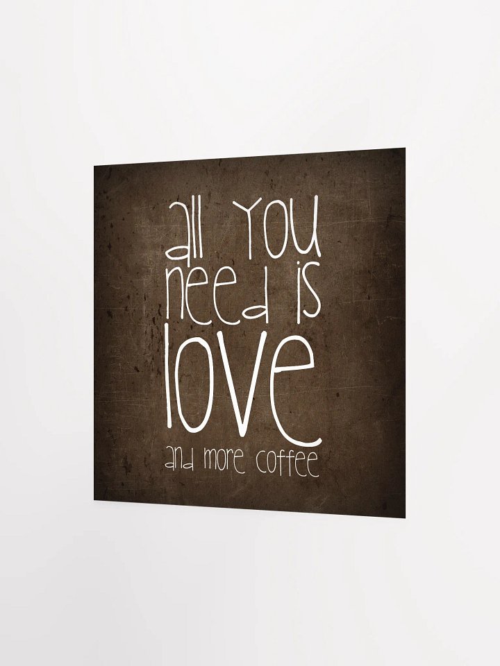 Love & Coffee Textured Poster product image (6)