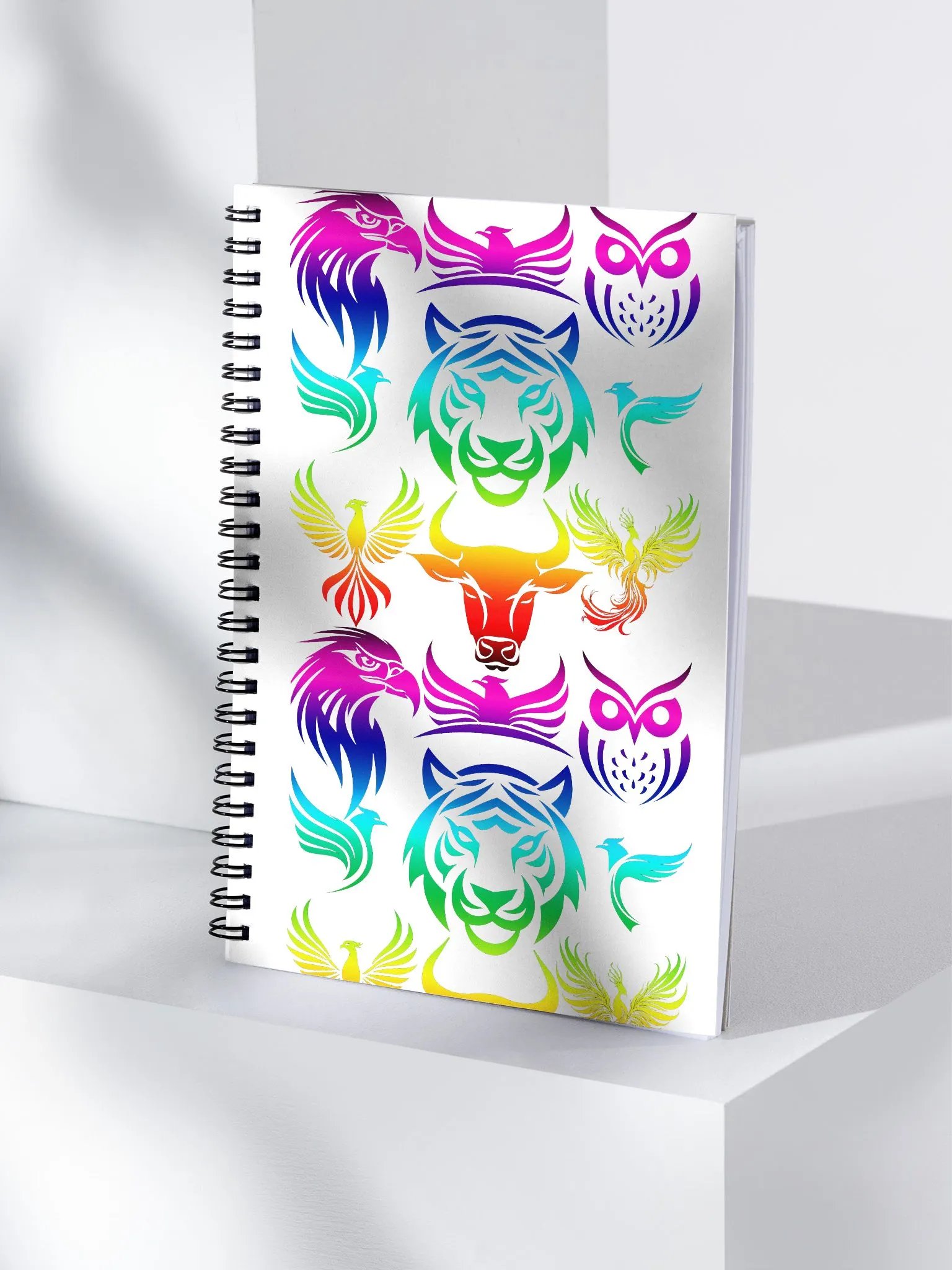 Vibrant Symmetry Spiral Notebook product image (4)