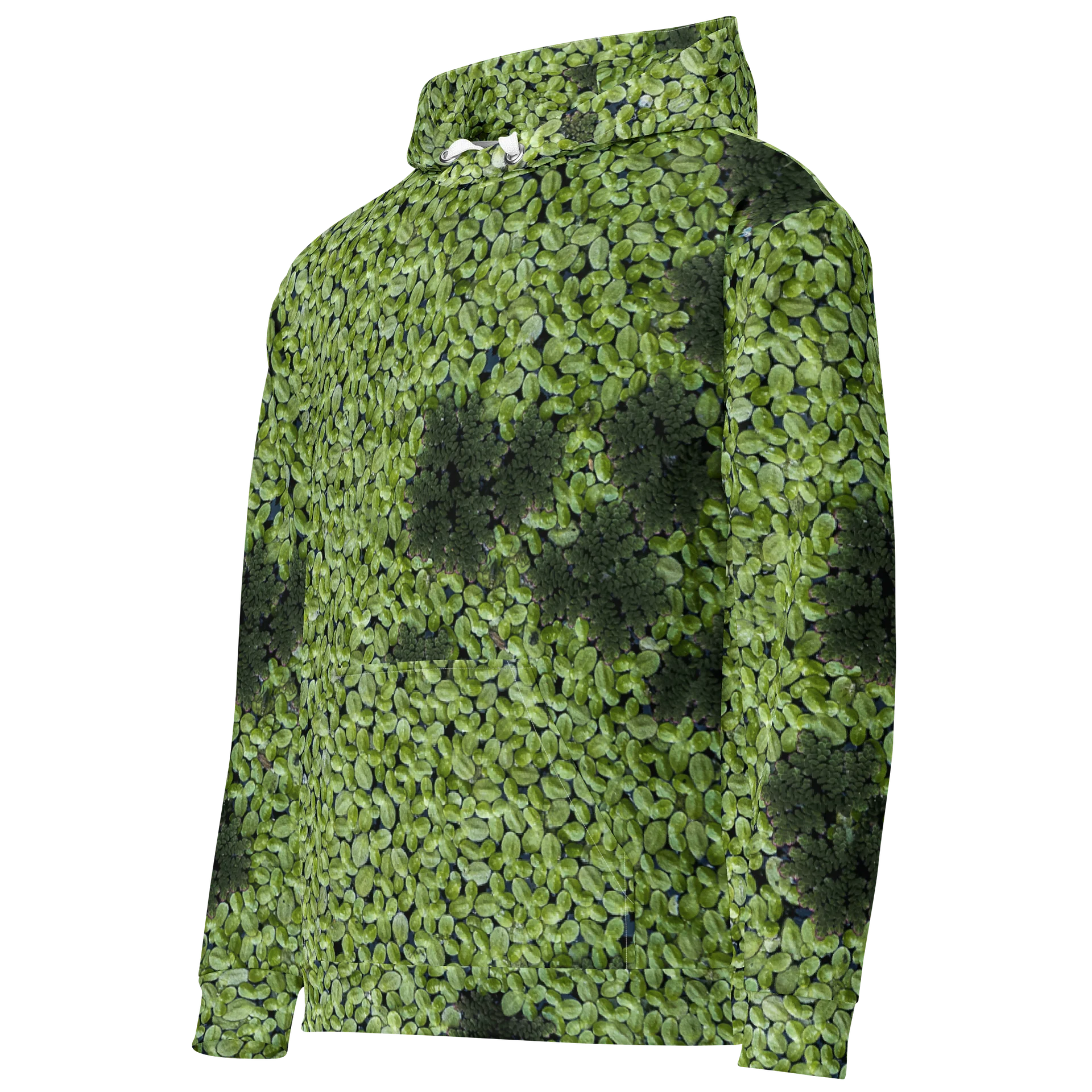 Verdant Life Dark All-Over Print Unisex Cotton Streetwear Hoodie product image (3)