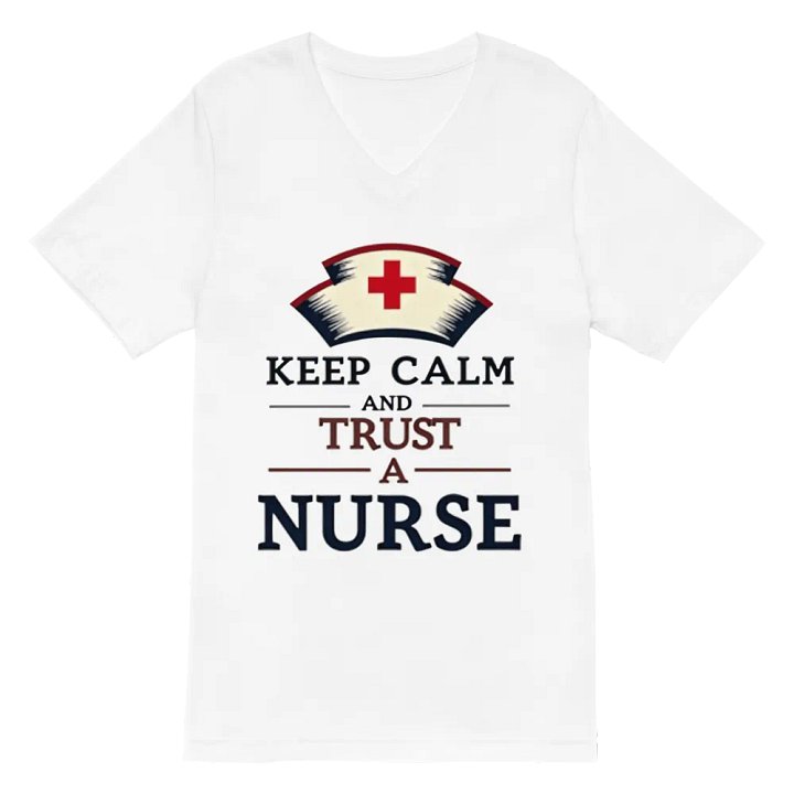 Trust A Nurse V-Neck Tee product image (2)