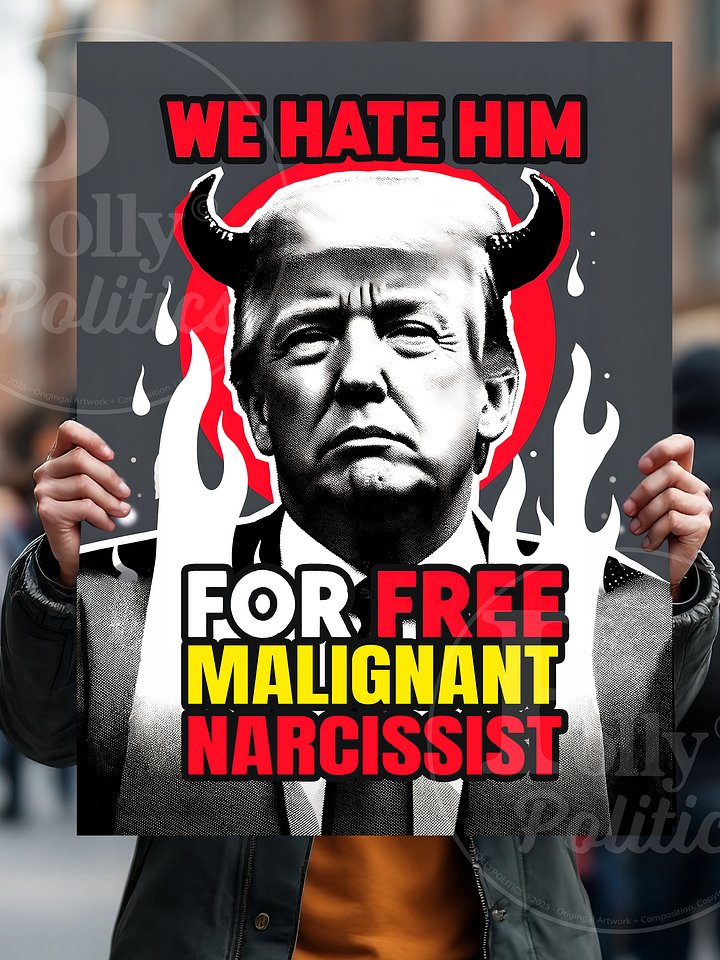 Malignant Narcissist Protest Sign product image (2)