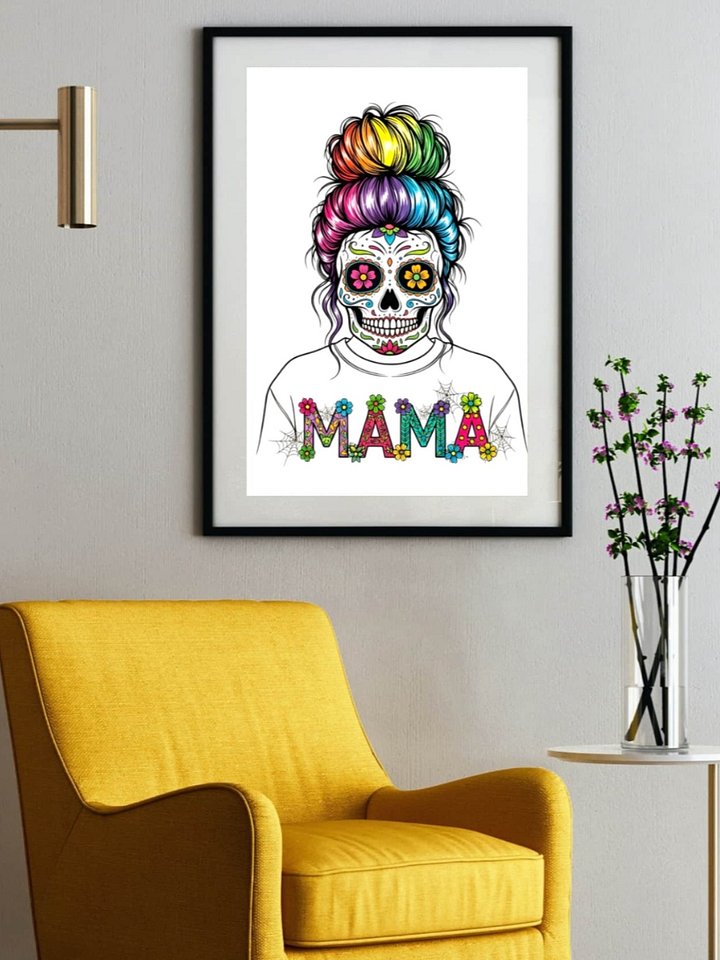 Vibrant Mama Sugar Skull Digital Download product image (2)