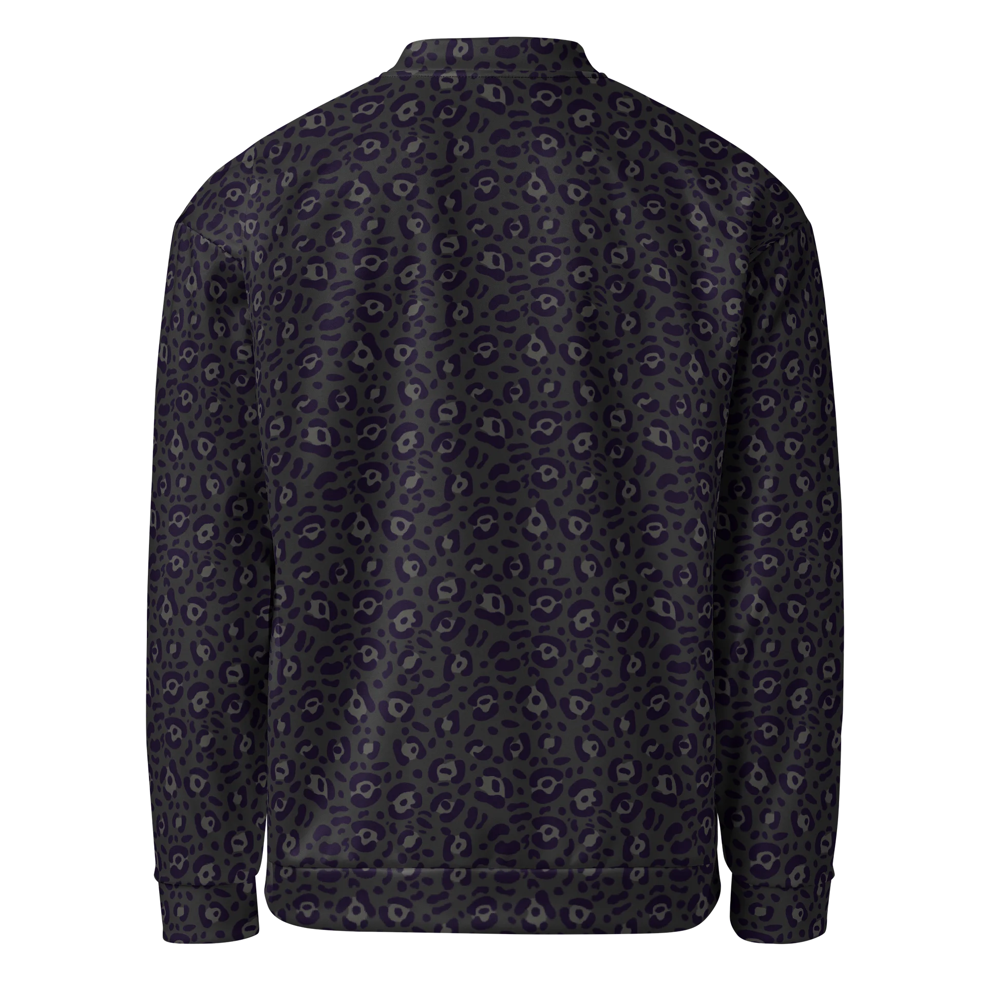Comfortable Bomber Jacket with Bold Black Leopard Print product image (2)