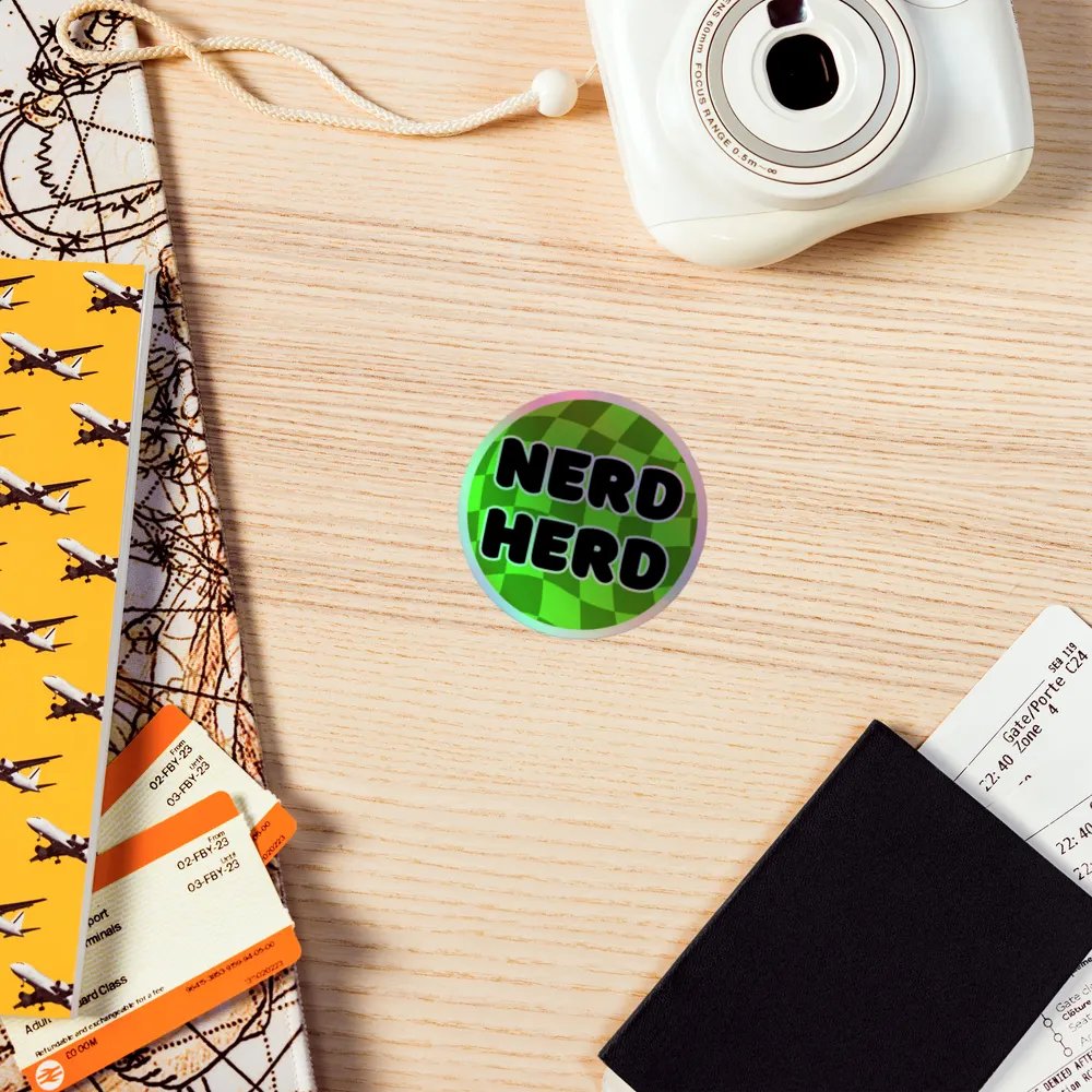 Holo Nerd Herd sticker product image (5)
