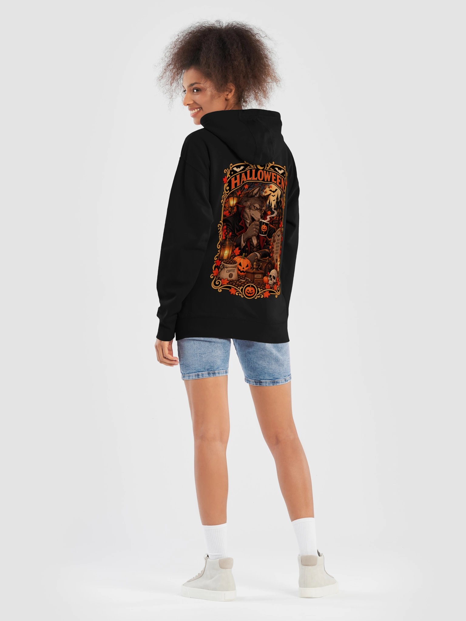 Werewolf & Coffee – Halloween Nights | Women’s Hoodie product image (54)