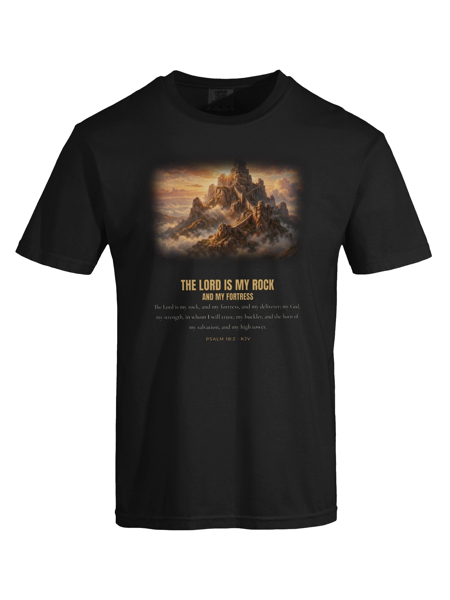 Built on the Promises — Psalm 18:2 Tee product image (9)