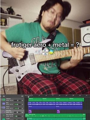 What do we think of the Frutiger Aero + Metalcore combination? Does it work on really? let me know pls cause if it works i will turn this into a full song #frutigeraero #2000s #nostalgia #guitar #riff 