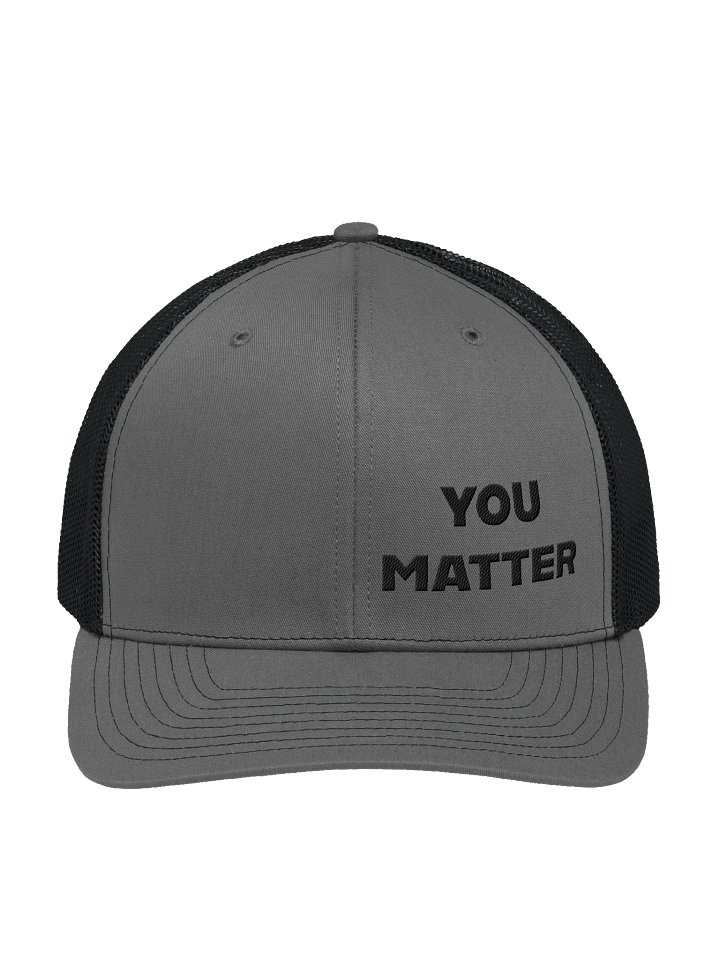 You Matter Hat Black & Grey product image (1)