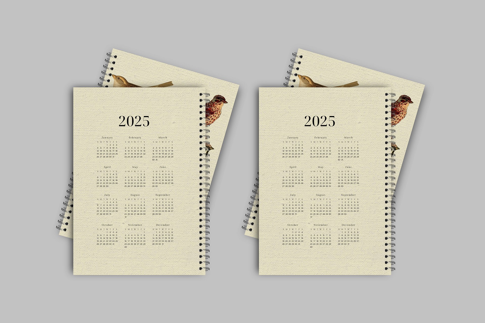 Sparrow: Notebook Cover Canva Template product image (4)