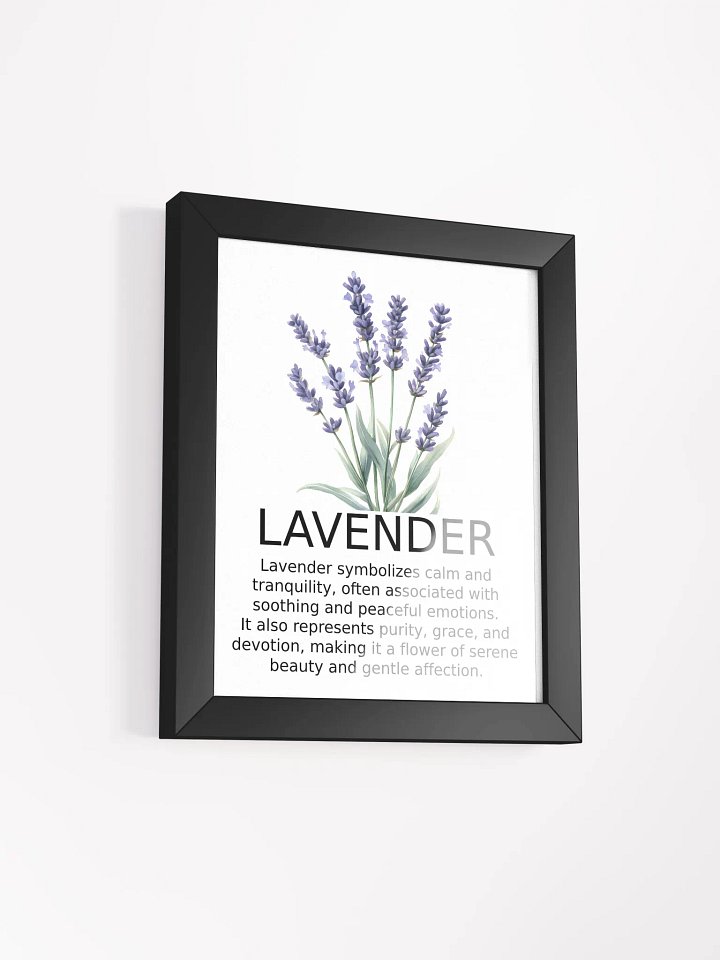 Tranquil Lavender Serenity Framed Poster product image (2)