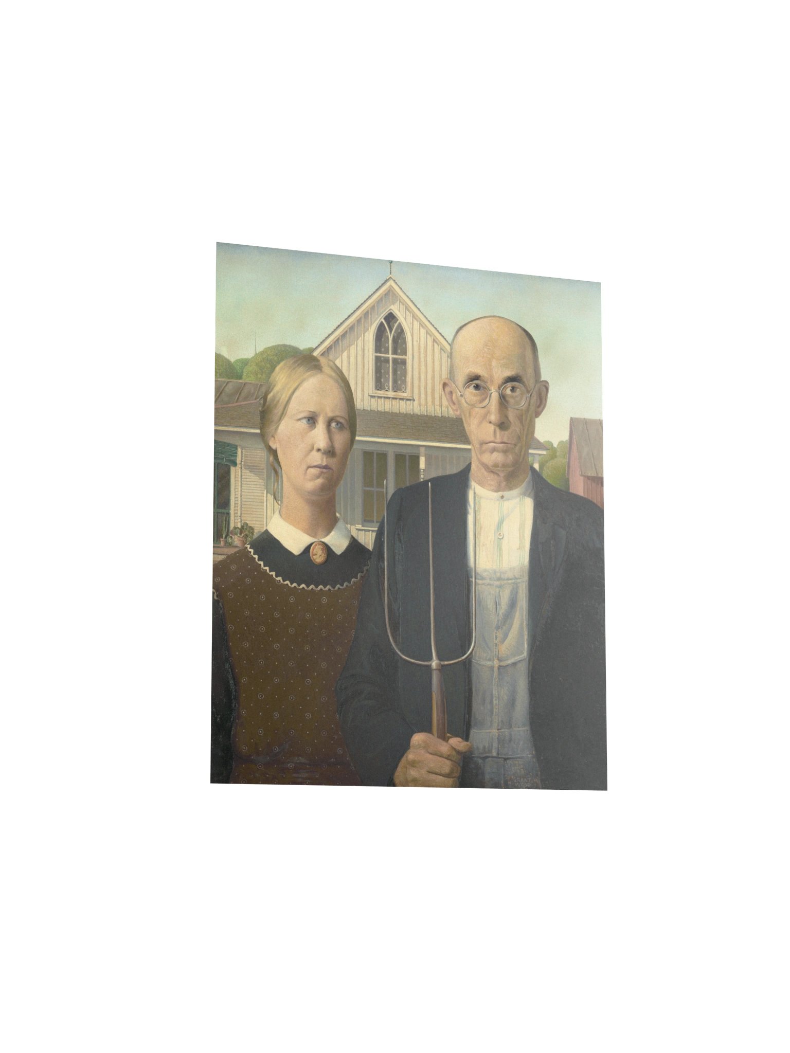 Wood, American Gothic — Fine-Art Poster product image (4)