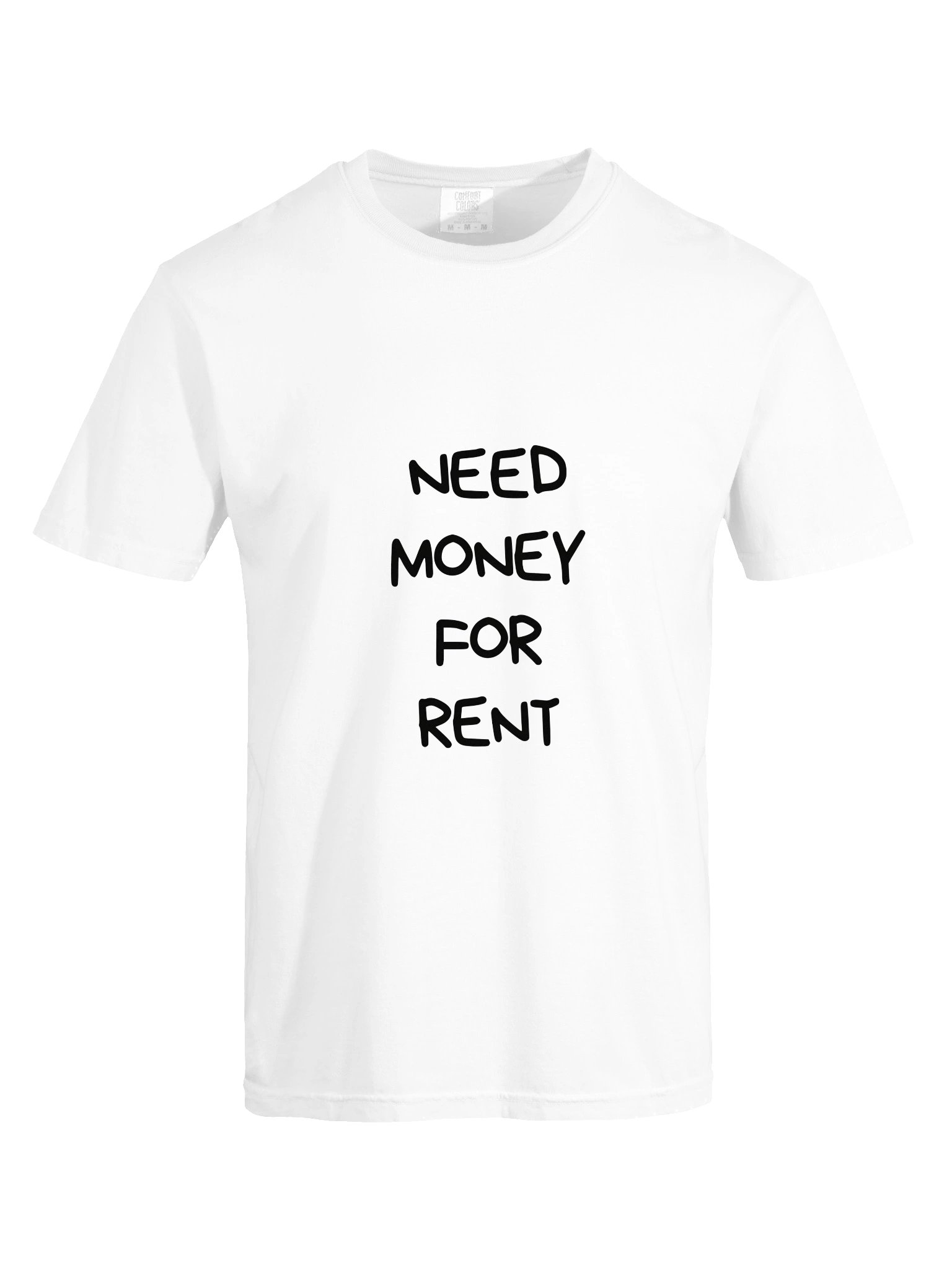 Need Money For Rent Tee — Print Manuscrit Devant product image (9)