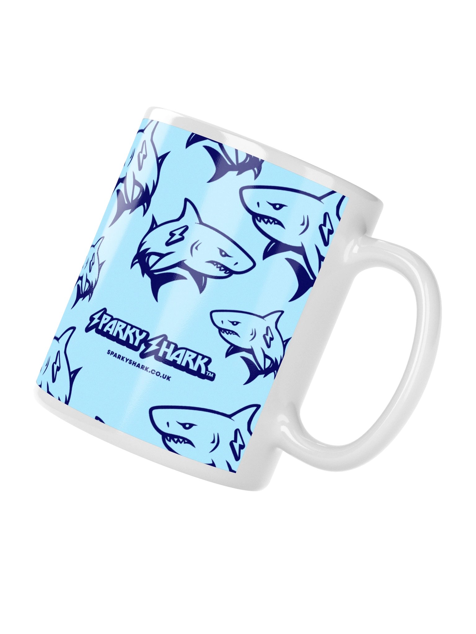 Giant Shark Pattern Mug Blue product image (4)