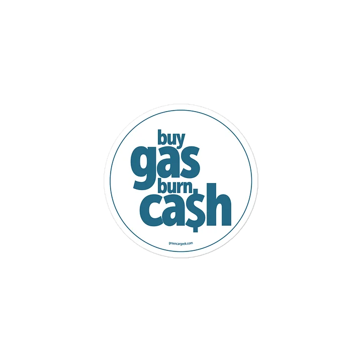 Burn Cash Sticker (White) product image (2)