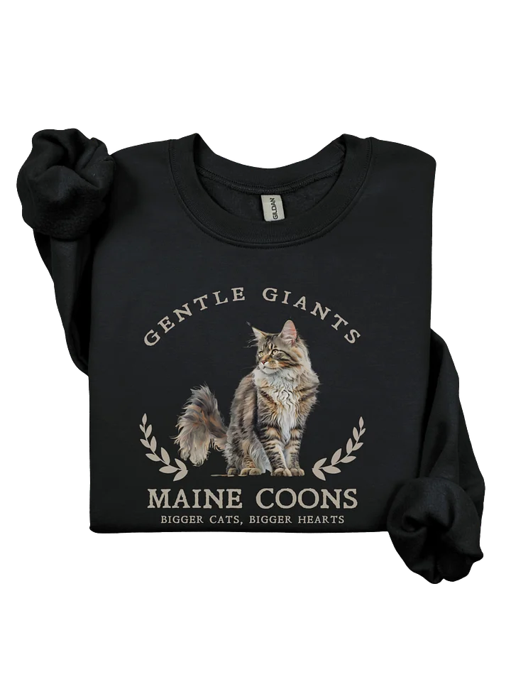 Gentle Giants Maine Coon Cat Sweatshirt (dark) product image (2)
