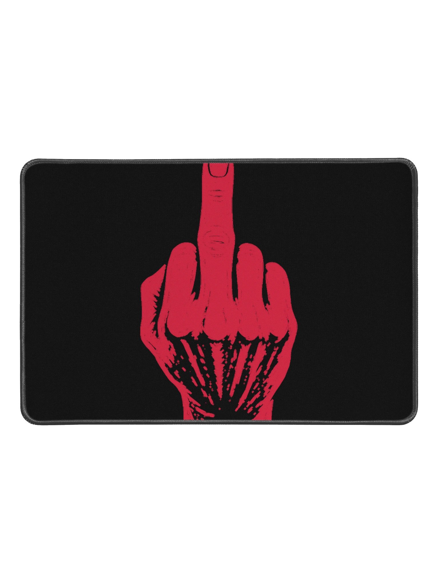 No ShopCo Middle Finger Desk Mat - Red product image (1)