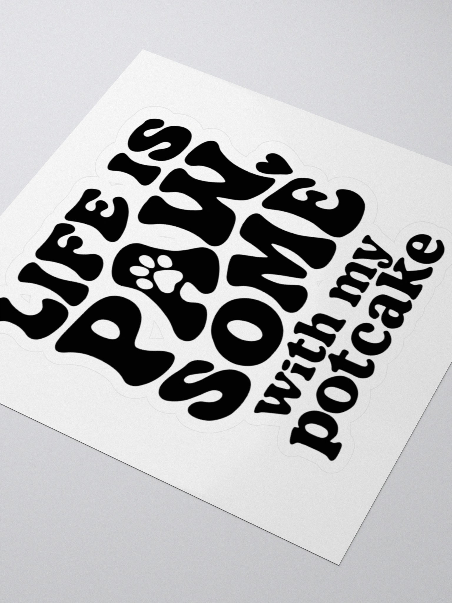 Pawsome Potcake Sticker product image (3)